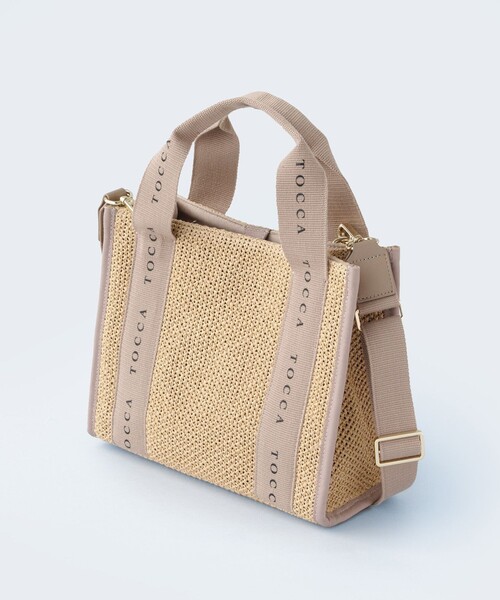 TOCCA(トッカ)の「DANCING TOCCA SQUARE SUMMER TOTE かごバッグ(かごバッグ・レディース・ベージュ系/アイボリー系/ブラック系・F)」の8枚目の写真