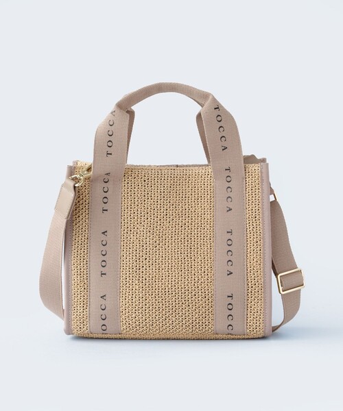 TOCCA(トッカ)の「DANCING TOCCA SQUARE SUMMER TOTE かごバッグ(かごバッグ・レディース・ベージュ系/アイボリー系/ブラック系・F)」の9枚目の写真