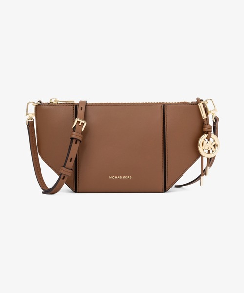 MICHAEL KORS(マイケルコース)の「JORDI レザー クロスボディ スモール(ショルダーバッグ・レディース・ブラウン系・FREE)」の1枚目の写真
