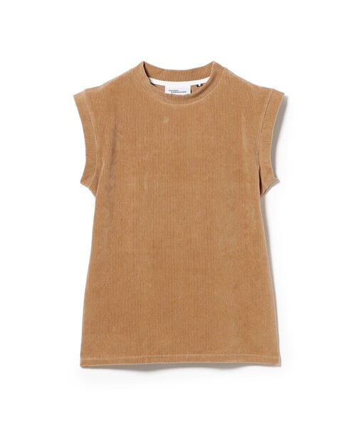 Demi-Luxe BEAMS(デミルクス ビームス)の「MAISON CORNICHON / スリーブレス Tシャツ(Tシャツ/カットソー・レディース・オフホワイト/ブラウン系その他4/ブラック・ONE SIZE)」の11枚目の写真