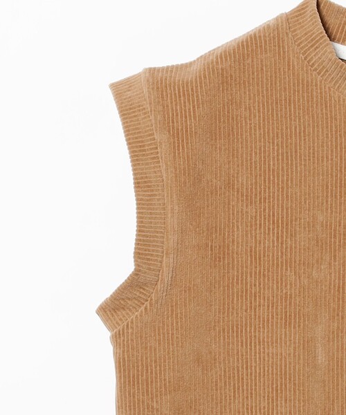 Demi-Luxe BEAMS(デミルクス ビームス)の「MAISON CORNICHON / スリーブレス Tシャツ(Tシャツ/カットソー・レディース・オフホワイト/ブラウン系その他4/ブラック・ONE SIZE)」の13枚目の写真