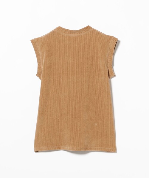 Demi-Luxe BEAMS(デミルクス ビームス)の「MAISON CORNICHON / スリーブレス Tシャツ(Tシャツ/カットソー・レディース・オフホワイト/ブラウン系その他4/ブラック・ONE SIZE)」の15枚目の写真