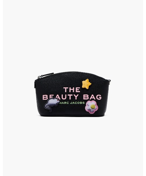 MARC JACOBS（マークジェイコブス）の「THE STICKER PATCH BEAUTY BAG/ザ ステッカー パッチ レザー アイテムズ ビューティー バッグ（ポーチ・レディース・ブラック系その他・ONE SIZE）」の3枚目の写真