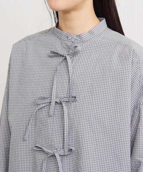 フィグロンドン　fig L London リボンシャツ ribbon shirt（シャツ/ブラウス）｜fig London（フィグロンドン）の
