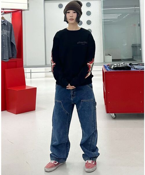 EXTRAORDINARY(エクストラオーディナリー)の「DOUBLE KNEE DENIM INDIGO(デニムパンツ・メンズ・その他・LARGE/MEDIUM/X-LARGE)」の21枚目の写真