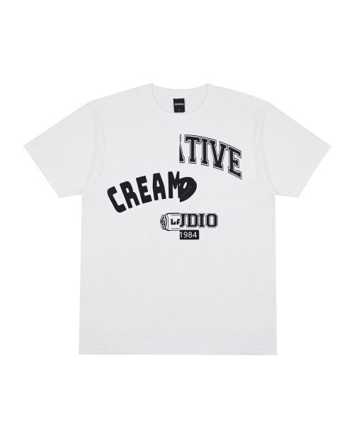 CREAM SODA LAB(クリームソーダラボ)の「1984クリエイティブ半袖Tシャツホワイトブラック(Tシャツ/カットソー・メンズ・その他・X-LARGE/XX-LARGE/MEDIUM/LARGE)」の2枚目の写真