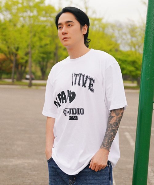 CREAM SODA LAB(クリームソーダラボ)の「1984クリエイティブ半袖Tシャツホワイトブラック(Tシャツ/カットソー・メンズ・その他・X-LARGE/XX-LARGE/MEDIUM/LARGE)」の4枚目の写真