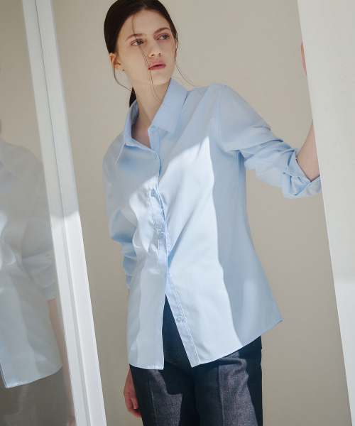 DRAWFIT WOMEN（ドローフィットウーマン）の「リンクルフリー スリムラインシャツ [ソフトピンク]（シャツ/ブラウス・レディース・その他・SMALL/MEDIUM）」の7枚目の写真