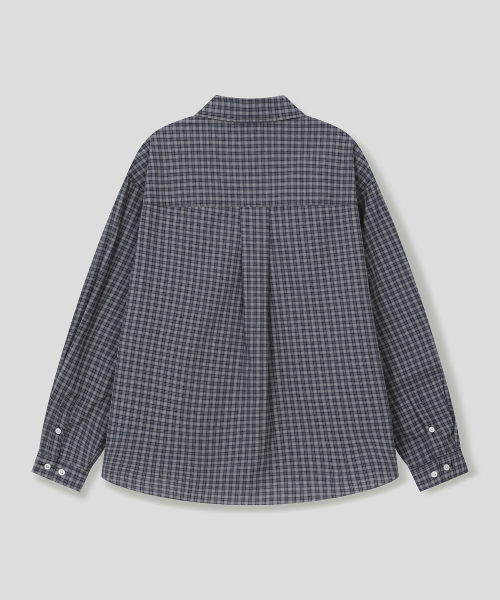 SLOW RECORD HOUSE(スローレコードハウス)の「ブリーズチェックシャツ_ブルー(シャツ/ブラウス・レディース・その他・SMALL/MEDIUM/LARGE)」の2枚目の写真