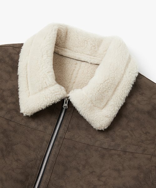 FABREGAT(ファブレガ)の「ヴィンテージスクラッチクロップムートン(ダークブラウン)(ムートンコート・メンズ・その他・2/3)」の3枚目の写真