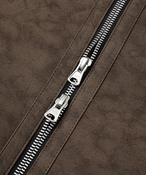 FABREGAT(ファブレガ)の「ヴィンテージスクラッチクロップムートン(ダークブラウン)(ムートンコート・メンズ・その他・2/3)」の5枚目の写真