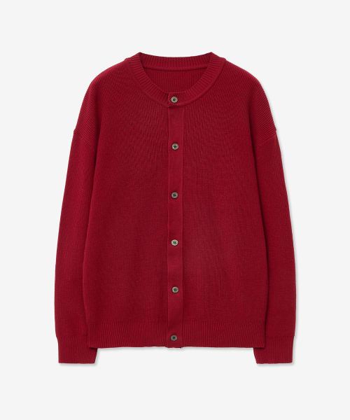 Soft round neck knit cardigan — трикотажный кардиган с круглым вырезом, Deeplred