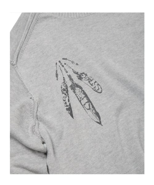 ETCE（イーティーシーイー）の「FEATHER DAMAGE KNIT (GRAY)（ニット/セーター・レディース・その他・MEDIUM/LARGE/X-LARGE）」の4枚目の写真