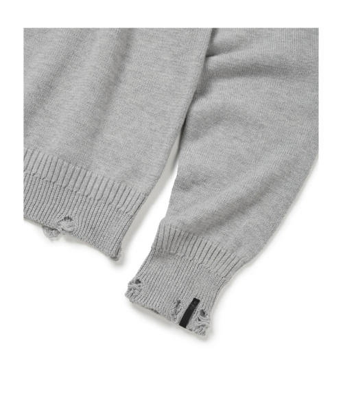 ETCE（イーティーシーイー）の「FEATHER DAMAGE KNIT (GRAY)（ニット/セーター・レディース・その他・MEDIUM/LARGE/X-LARGE）」の5枚目の写真