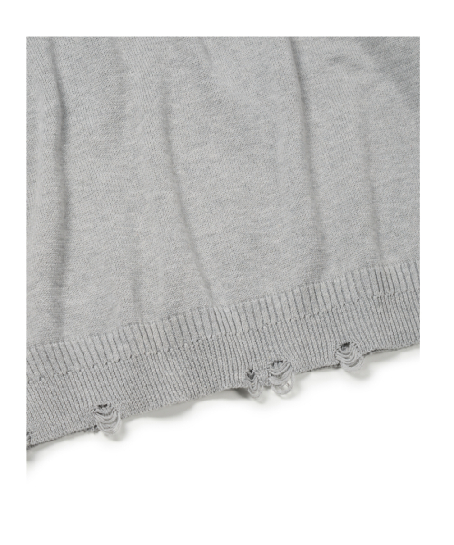 ETCE（イーティーシーイー）の「FEATHER DAMAGE KNIT (GRAY)（ニット/セーター・レディース・その他・MEDIUM/LARGE/X-LARGE）」の6枚目の写真