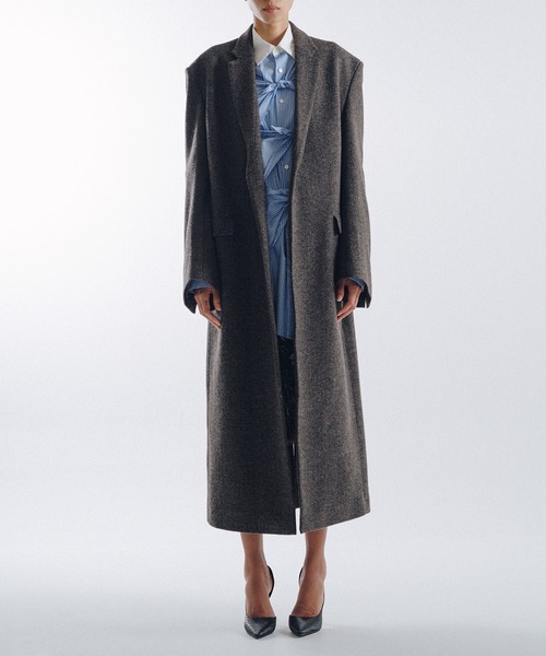 未使用級 17AW VERSACE ハウンドトゥース チェスターコート 48 Trudge Chester Tweed Coat（チェスターコート）｜KEISUKEYOSHIDA