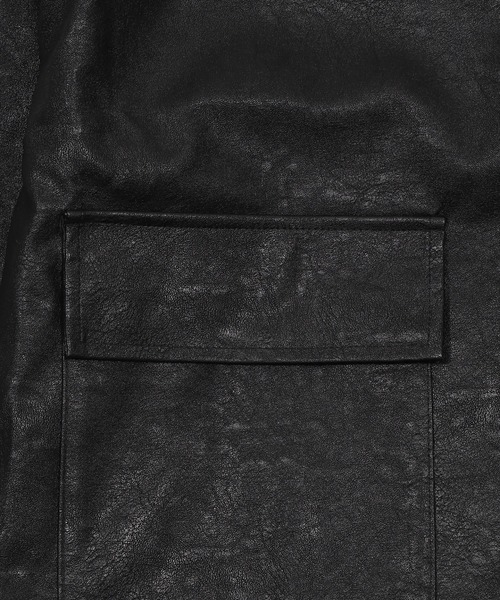 WEGO(ウィゴー)の「ファー襟付きPUブルゾン(ライダースジャケット・レディース・ブラック・FREE)」の3枚目の写真