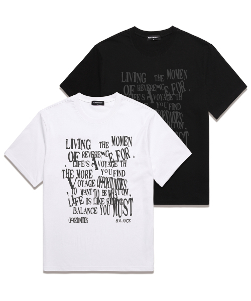 VANNWORKS(バンワークス)の「BALANCE TYPO オーバーサイズ 半袖Tシャツ (VS0109) ホワイト(Tシャツ/カットソー・レディース・その他・X-LARGE/XX-LARGE/SMALL/MEDIUM/LARGE)」の5枚目の写真