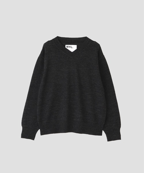 MHL.(エムエイチエル)の「ASH WOOL KNITWEAR(ニット/セーター・レディース・グレー系その他4/グリーン系その他6・2)」の5枚目の写真