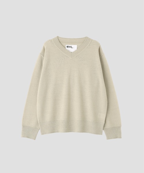 MHL.(エムエイチエル)の「ASH WOOL KNITWEAR(ニット/セーター・レディース・グレー系その他4/グリーン系その他6・2)」の10枚目の写真