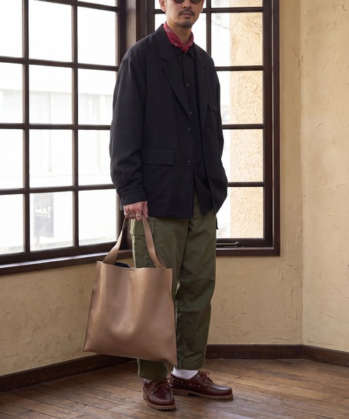 MAISON CLUB(メゾンクラブ)の「【MAISON CLUB】one handle bag ワンハンドルトートバッグ(トートバッグ・メンズ・ブラック/ブラウン/グレー・FREE)」の15枚目の写真