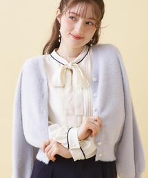 couture brooch | 【前後2WAY】Springフェザーカーデトップス(カーディガン/ボレロ)