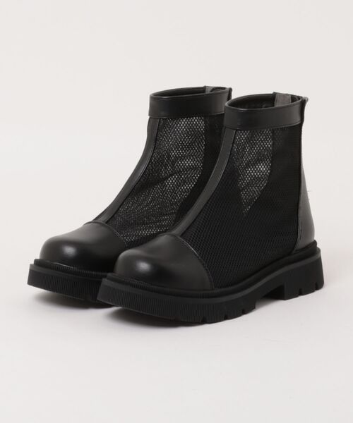 Parade(パレード)の「【厚底】トゥキャップメッシュブーツ CT7926(ブーツ・レディース・ブラック・S/M/L/LL)」の1枚目の写真
