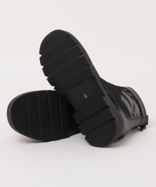 Parade(パレード)の「【厚底】トゥキャップメッシュブーツ CT7926(ブーツ・レディース・ブラック・S/M/L/LL)」の3枚目の写真