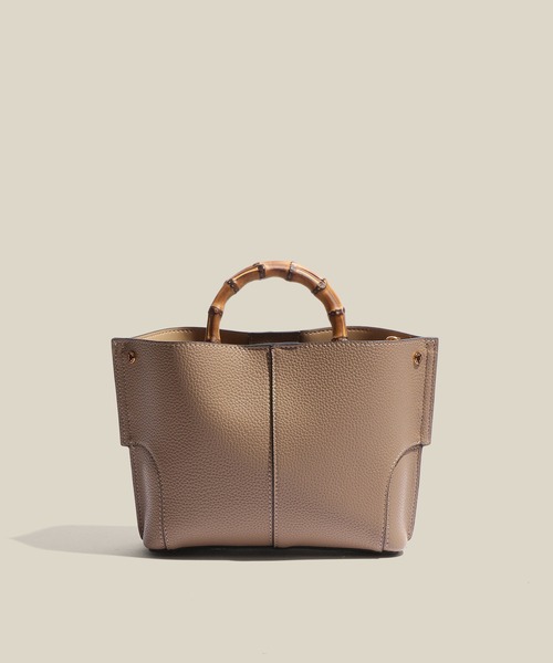 ROPE'（ロペ）の「【E'POR】BAMBOO BAG Mini/超軽量・26SS（ハンドバッグ・レディース・オフホワイト/ベージュ系その他2/ブラック系その他2・FREE）」の4枚目の写真