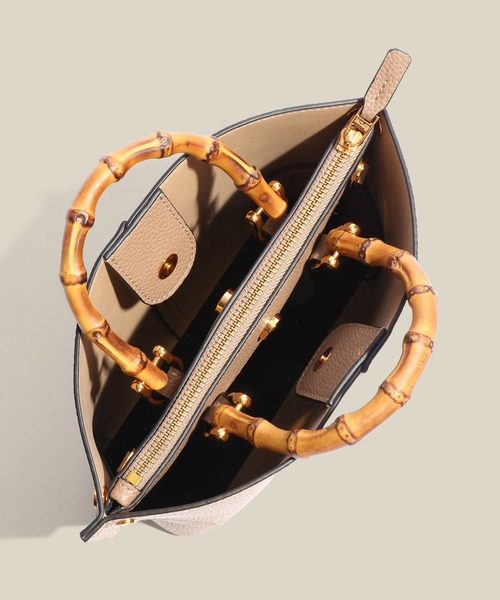 ROPE'（ロペ）の「【E'POR】BAMBOO BAG Mini/超軽量・26SS（ハンドバッグ・レディース・オフホワイト/ベージュ系その他2/ブラック系その他2・FREE）」の13枚目の写真