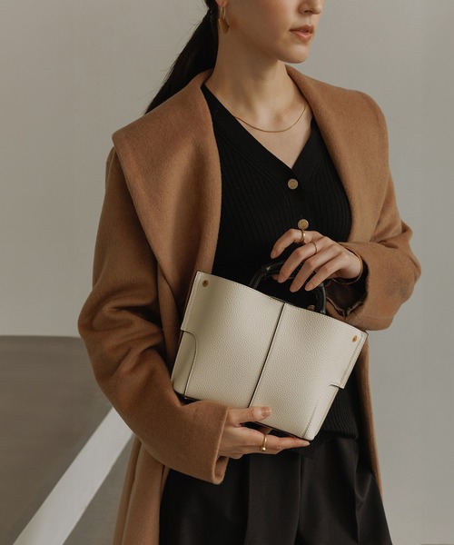 ROPE'（ロペ）の「【E'POR】BAMBOO BAG Mini/超軽量・26SS（ハンドバッグ・レディース・オフホワイト/ベージュ系その他2/ブラック系その他2・FREE）」の21枚目の写真