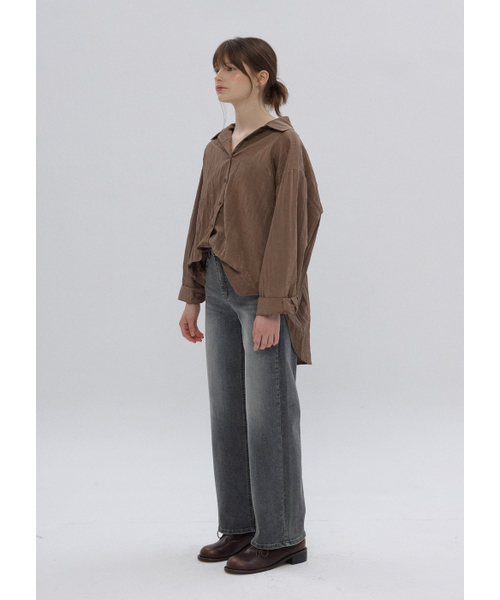 BUTTON UP(ボタンアップ)の「ベーシックウォッシュドスパンストレートデニム(デニムパンツ・レディース・その他・SMALL/MEDIUM/LARGE)」の4枚目の写真