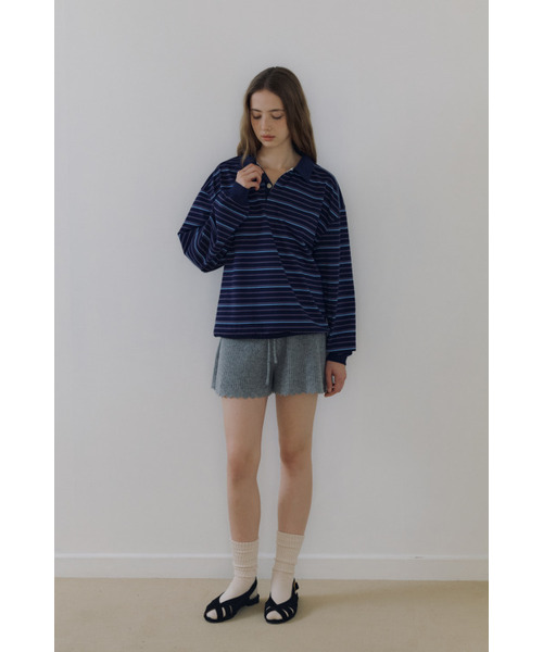 MAGNET ARCHIVE(マグネット アーカイブ)の「Park Pique Shirt (Navy)(ポロシャツ・レディース・その他・FREE)」の4枚目の写真