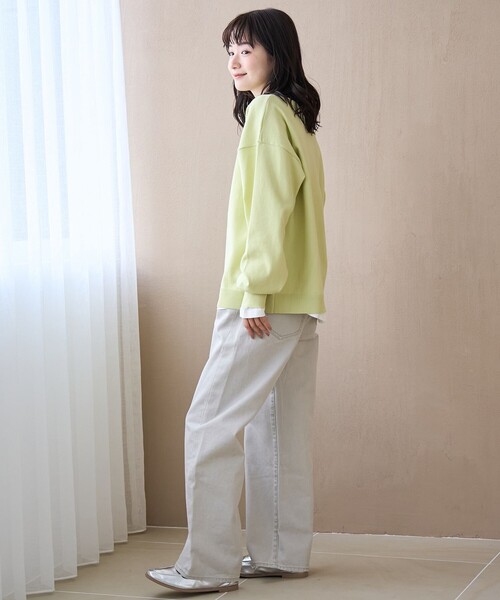 coen（コーエン）の「【スプリングカラー】ストレートカラーデニムパンツ（デニムパンツ・レディース・ブラウン/ライトピンク/ナチュラル・L/M/S）」の5枚目の写真