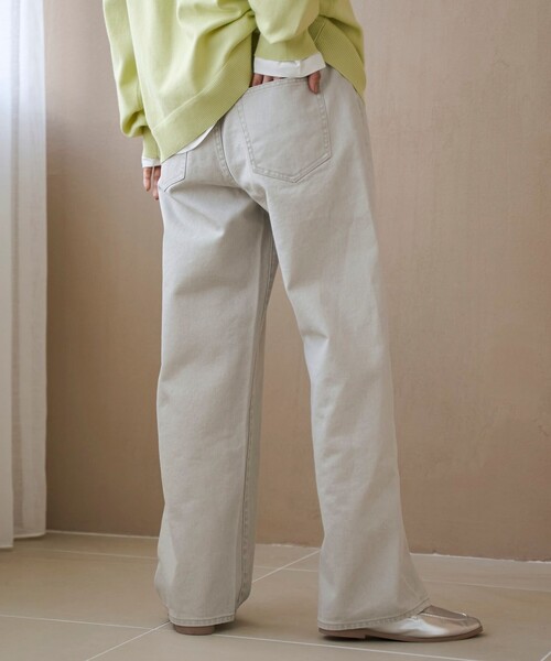 coen（コーエン）の「【スプリングカラー】ストレートカラーデニムパンツ（デニムパンツ・レディース・ブラウン/ライトピンク/ナチュラル・L/M/S）」の8枚目の写真