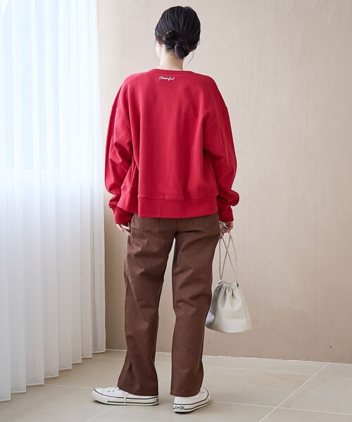 coen（コーエン）の「【スプリングカラー】ストレートカラーデニムパンツ（デニムパンツ・レディース・ブラウン/ライトピンク/ナチュラル・L/M/S）」の11枚目の写真