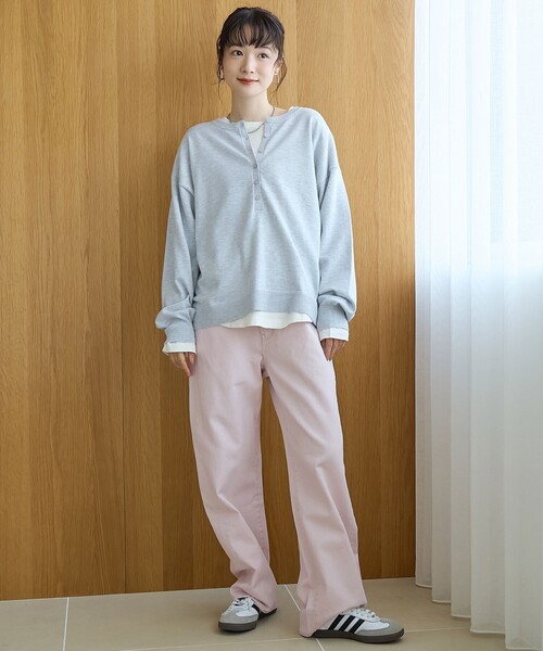 coen（コーエン）の「【スプリングカラー】ストレートカラーデニムパンツ（デニムパンツ・レディース・ブラウン/ライトピンク/ナチュラル・L/M/S）」の15枚目の写真