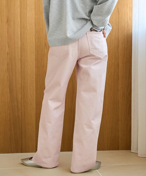 coen（コーエン）の「【スプリングカラー】ストレートカラーデニムパンツ（デニムパンツ・レディース・ブラウン/ライトピンク/ナチュラル・L/M/S）」の17枚目の写真