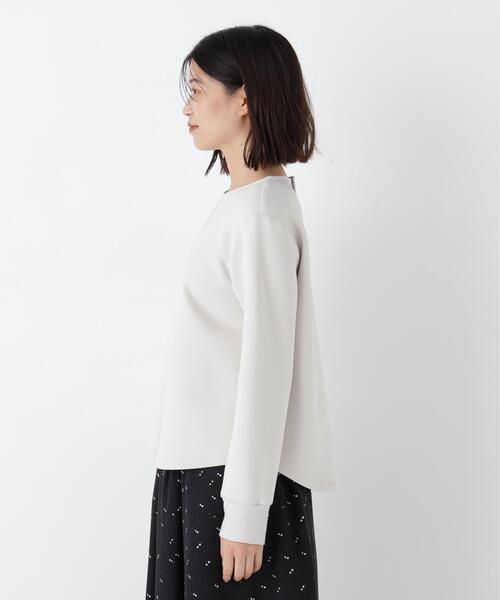 human woman（ヒューマンウーマン）の「◆ダンボールクルーネックプルオーバー（Tシャツ/カットソー・レディース・ベージュ系その他2/ネイビー・MEDIUM）」の12枚目の写真
