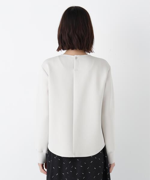 human woman（ヒューマンウーマン）の「◆ダンボールクルーネックプルオーバー（Tシャツ/カットソー・レディース・ベージュ系その他2/ネイビー・MEDIUM）」の13枚目の写真