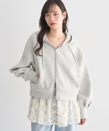 earth music&ecology | エアもちフーディブルゾン(パーカー)