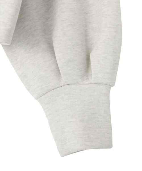 earth music&ecology（アースミュージックアンドエコロジー）の「エアもちフーディブルゾン（パーカー・レディース・杢グレー/アイボリー/ブラック・FREE）」の4枚目の写真