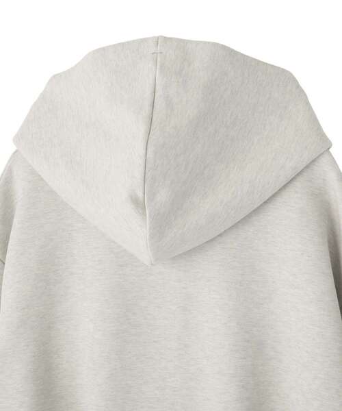 earth music&ecology（アースミュージックアンドエコロジー）の「エアもちフーディブルゾン（パーカー・レディース・杢グレー/アイボリー/ブラック・FREE）」の7枚目の写真