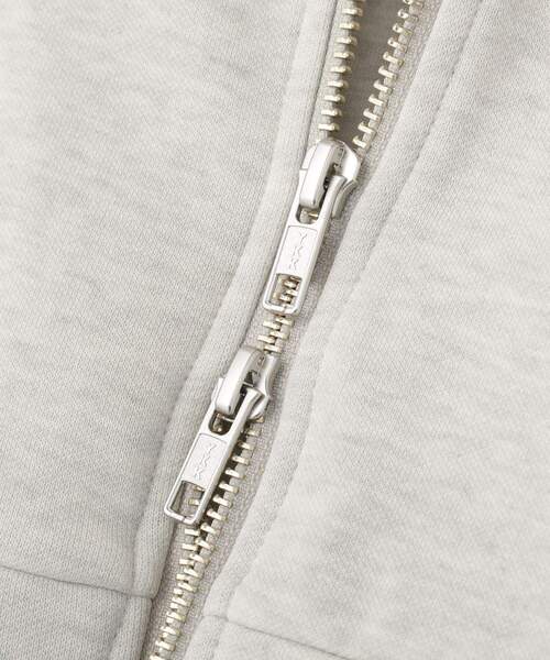 earth music&ecology（アースミュージックアンドエコロジー）の「エアもちフーディブルゾン（パーカー・レディース・杢グレー/アイボリー/ブラック・FREE）」の8枚目の写真