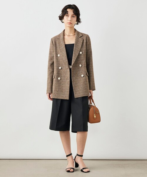 NOLLEY’S（ノーリーズ）の「ブッチャーダブルジャケット（テーラードジャケット・レディース・ブラウン・38）」の2枚目の写真