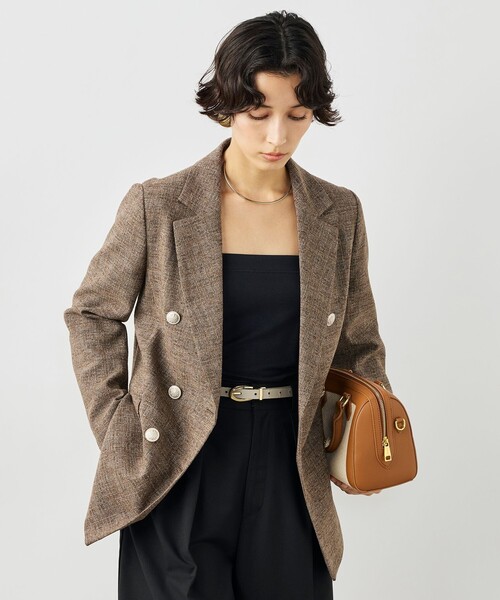 NOLLEY’S（ノーリーズ）の「ブッチャーダブルジャケット（テーラードジャケット・レディース・ブラウン・38）」の5枚目の写真