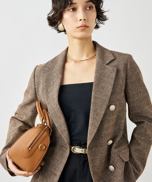 NOLLEY’S（ノーリーズ）の「ブッチャーダブルジャケット（テーラードジャケット・レディース・ブラウン・38）」の9枚目の写真