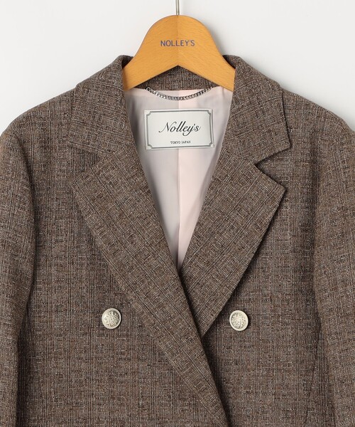NOLLEY’S（ノーリーズ）の「ブッチャーダブルジャケット（テーラードジャケット・レディース・ブラウン・38）」の13枚目の写真