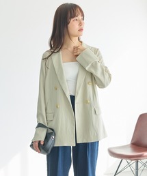 LAVEANGE（ラビアンジェ）の「【洗える】ダブルボタンテーラードジャケット（テーラードジャケット）」