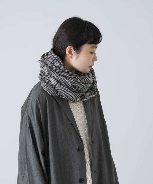 かぐれ(カグレ)の「チェックスクエアストール(ストール/ショール・レディース・グレー/グレー系その他・FREE)」の12枚目の写真